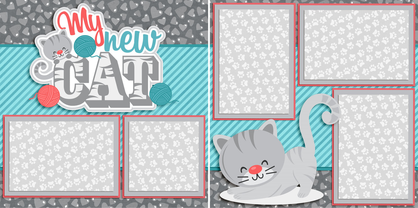 My New Cat - 4032 - EZscrapbooks Scrapbook Layouts Cats, Pets