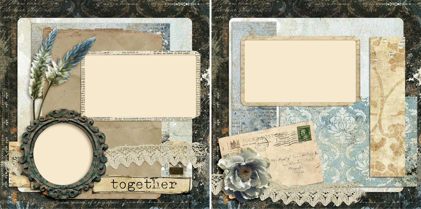 Together Vintage - 4584 - EZscrapbooks Scrapbook Layouts Heritage, Other