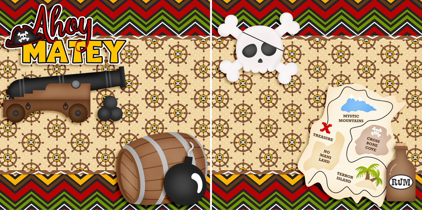 Ahoy Matey NPM - 3785 - EZscrapbooks Scrapbook Layouts Disney