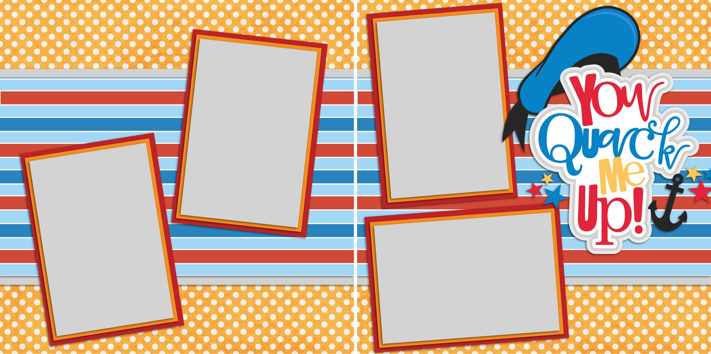 You Quack Me Up - 2236 - EZscrapbooks Scrapbook Layouts Disney
