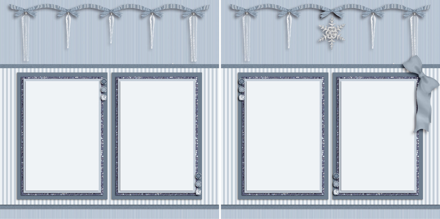 Ice Ice Baby - 3668 - EZscrapbooks Scrapbook Layouts Christmas