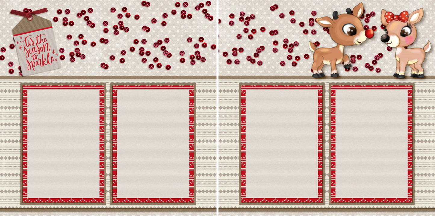 Season to Sparkle - 4462 - EZscrapbooks Scrapbook Layouts Christmas
