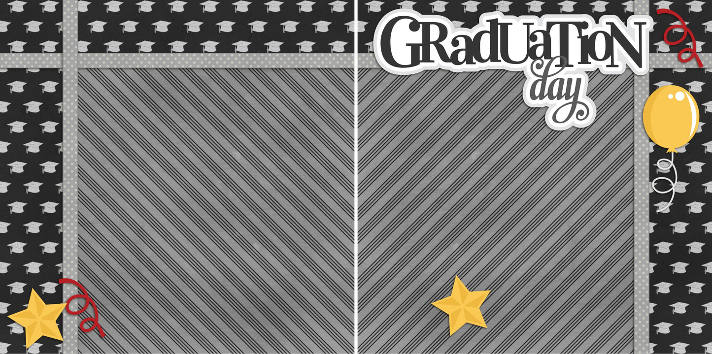 Graduation Day NPM - 2307 - EZscrapbooks Scrapbook Layouts Graduation, School