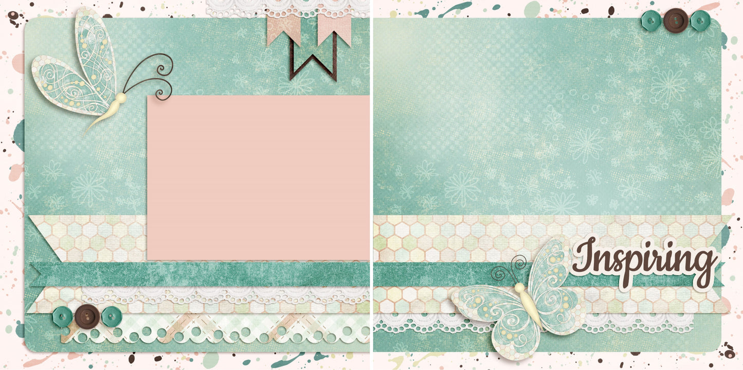 Inspiring NPM - 4137 - EZscrapbooks Scrapbook Layouts Heritage, Other