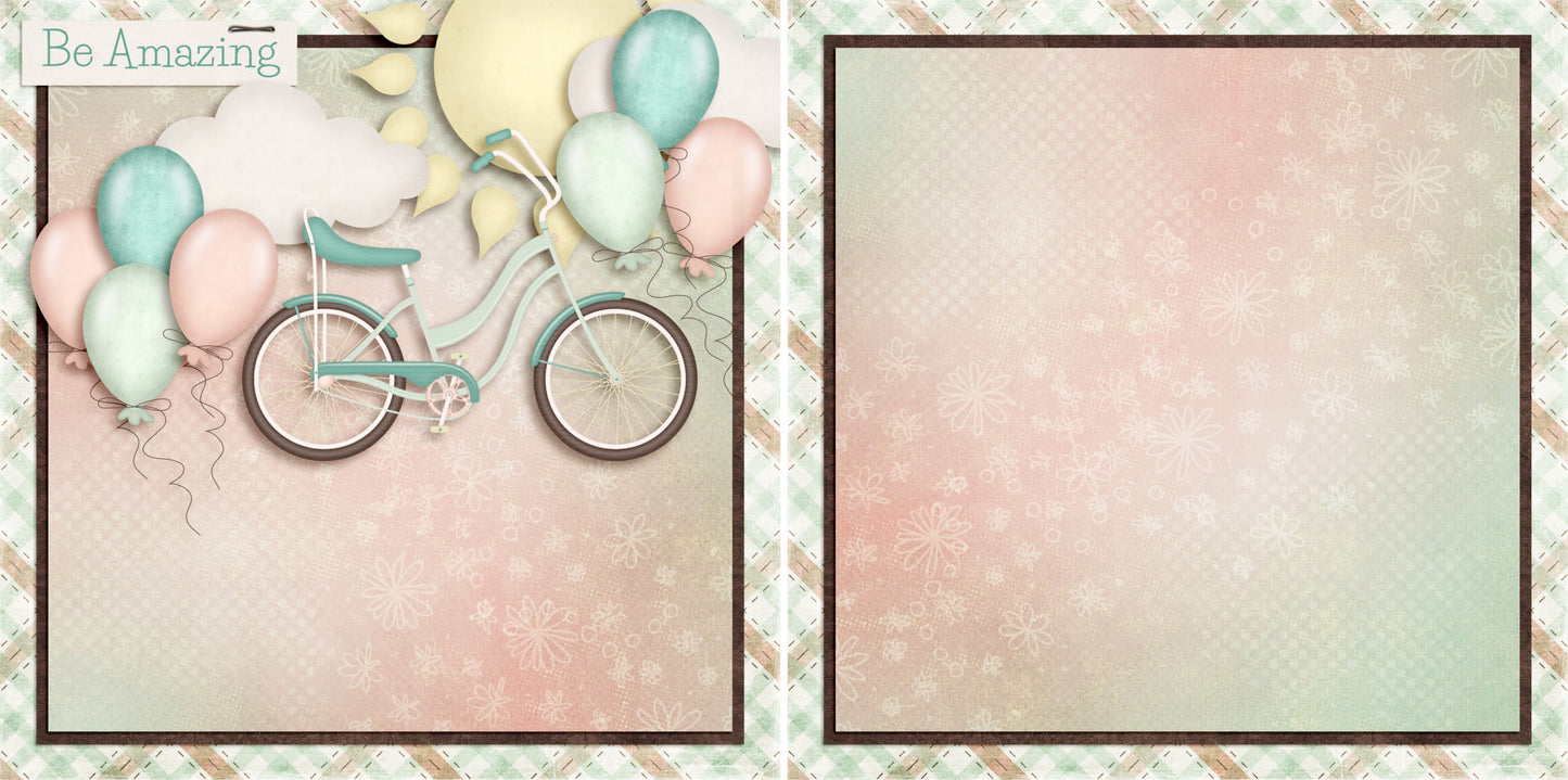 Be Amazing NPM - 4349 - EZscrapbooks Scrapbook Layouts Girls, Other