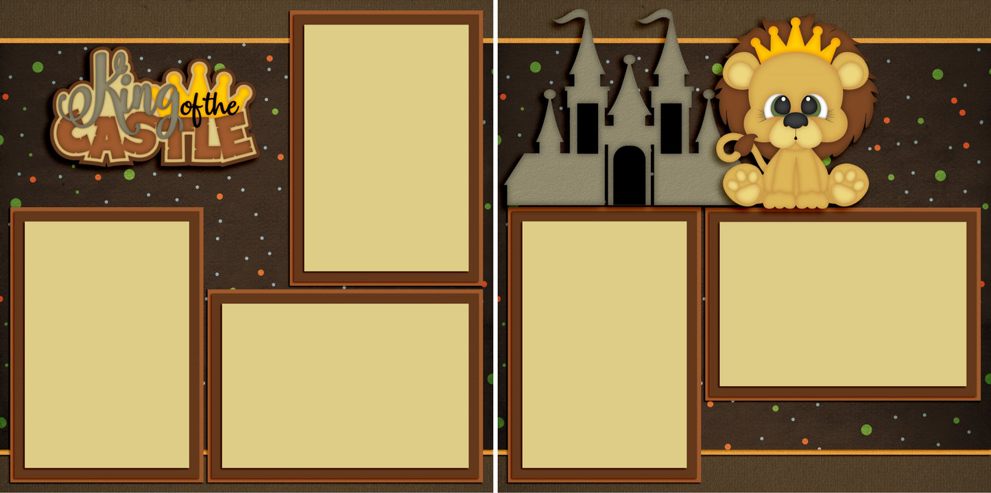 King of the Castle - 3658 - EZscrapbooks Scrapbook Layouts Baby - Toddler, Family