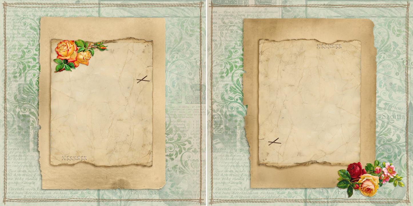 Vintage Lady NPM - 5295 - EZscrapbooks Scrapbook Layouts Heritage, Vintage