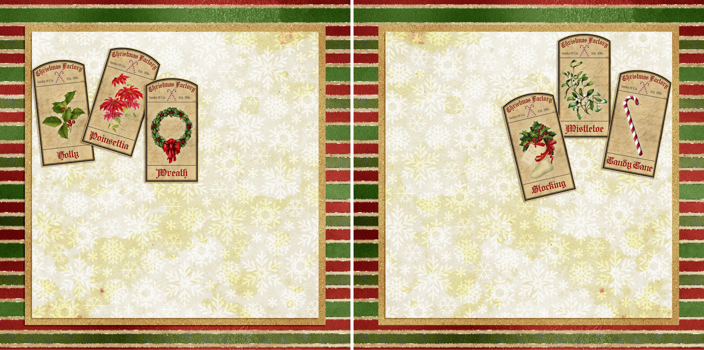 'Tis the Season Tags NPM - 3619 - EZscrapbooks Scrapbook Layouts Christmas