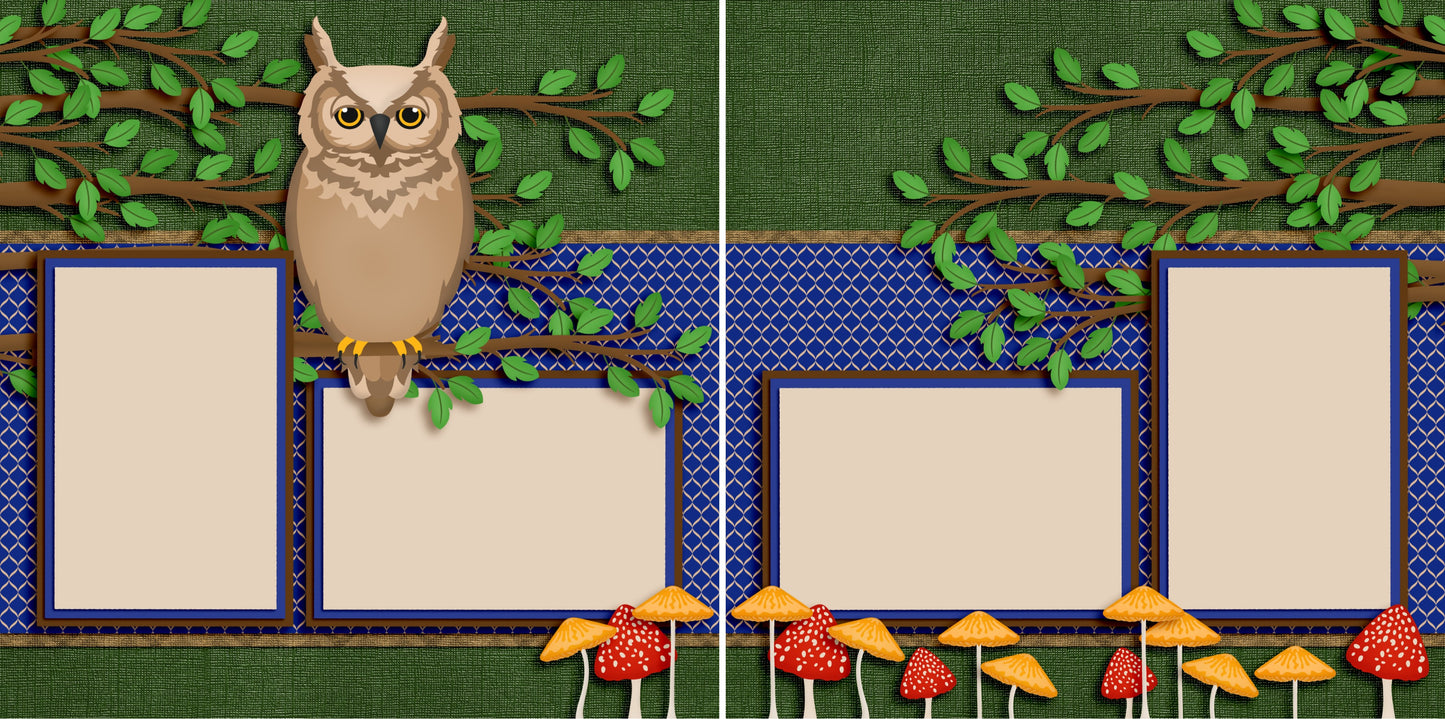 Wild Things - 2707 - EZscrapbooks Scrapbook Layouts Camping - Hiking, Hunting - Fishing