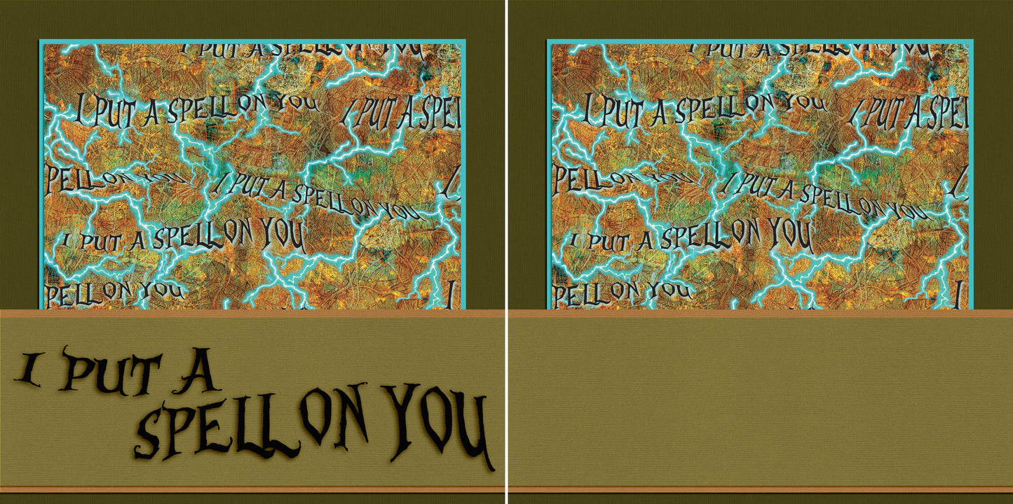 Spell On You NPM - 5335 - EZscrapbooks Scrapbook Layouts Halloween