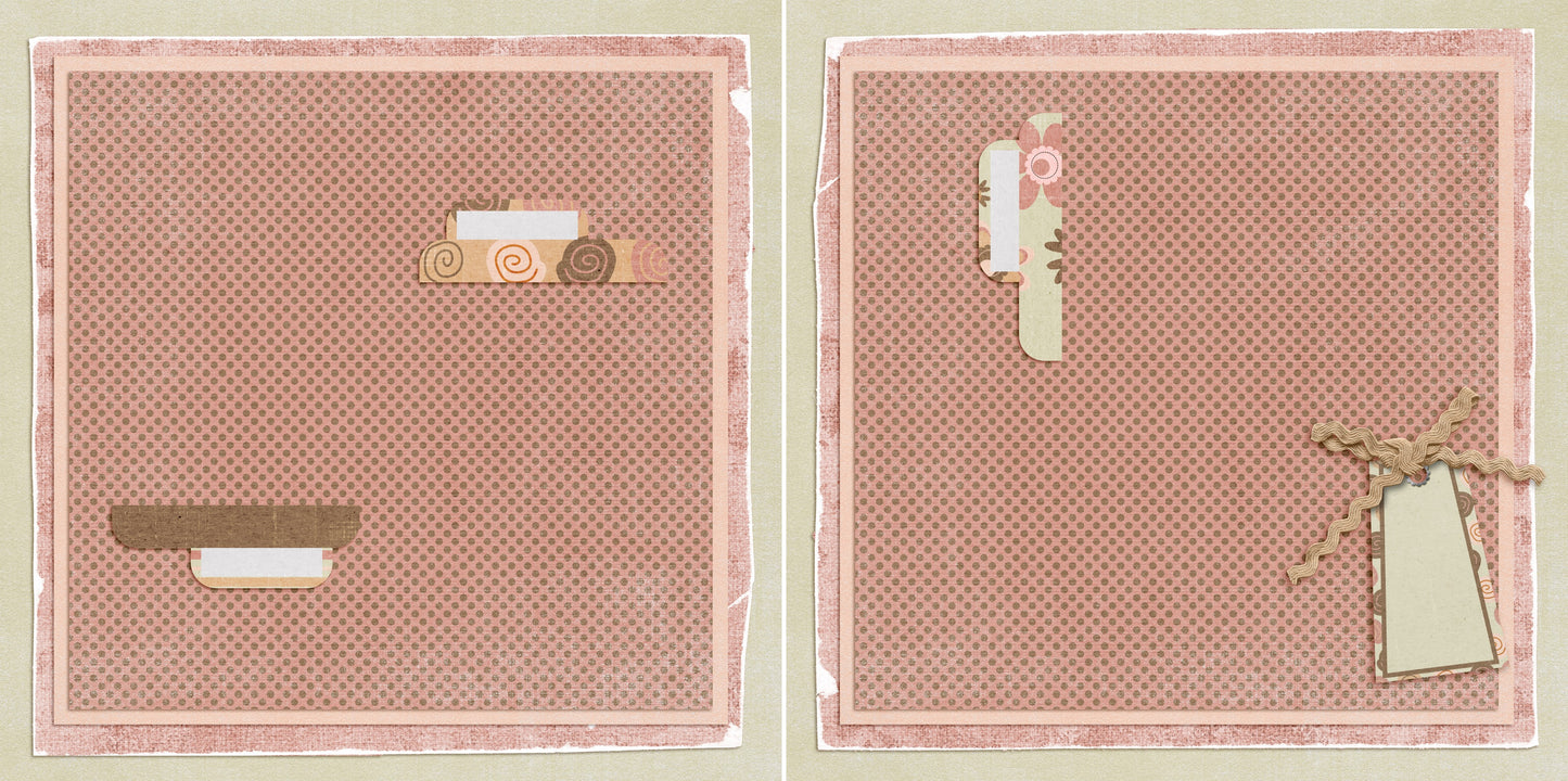 Pretty in Pink NPM - 5255 - EZscrapbooks Scrapbook Layouts Baby, Girls