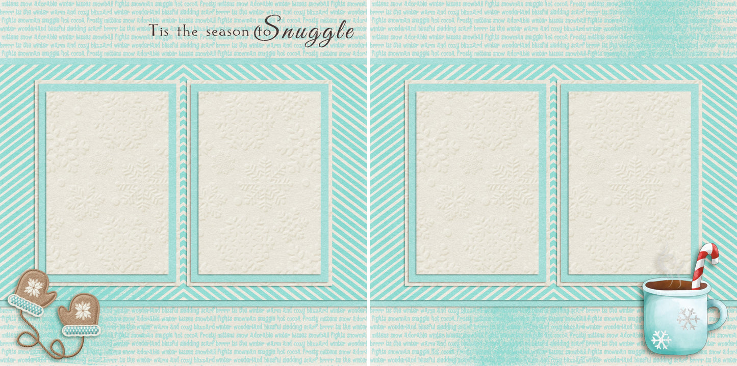 Season to Snuggle - 4464 - EZscrapbooks Scrapbook Layouts Winter