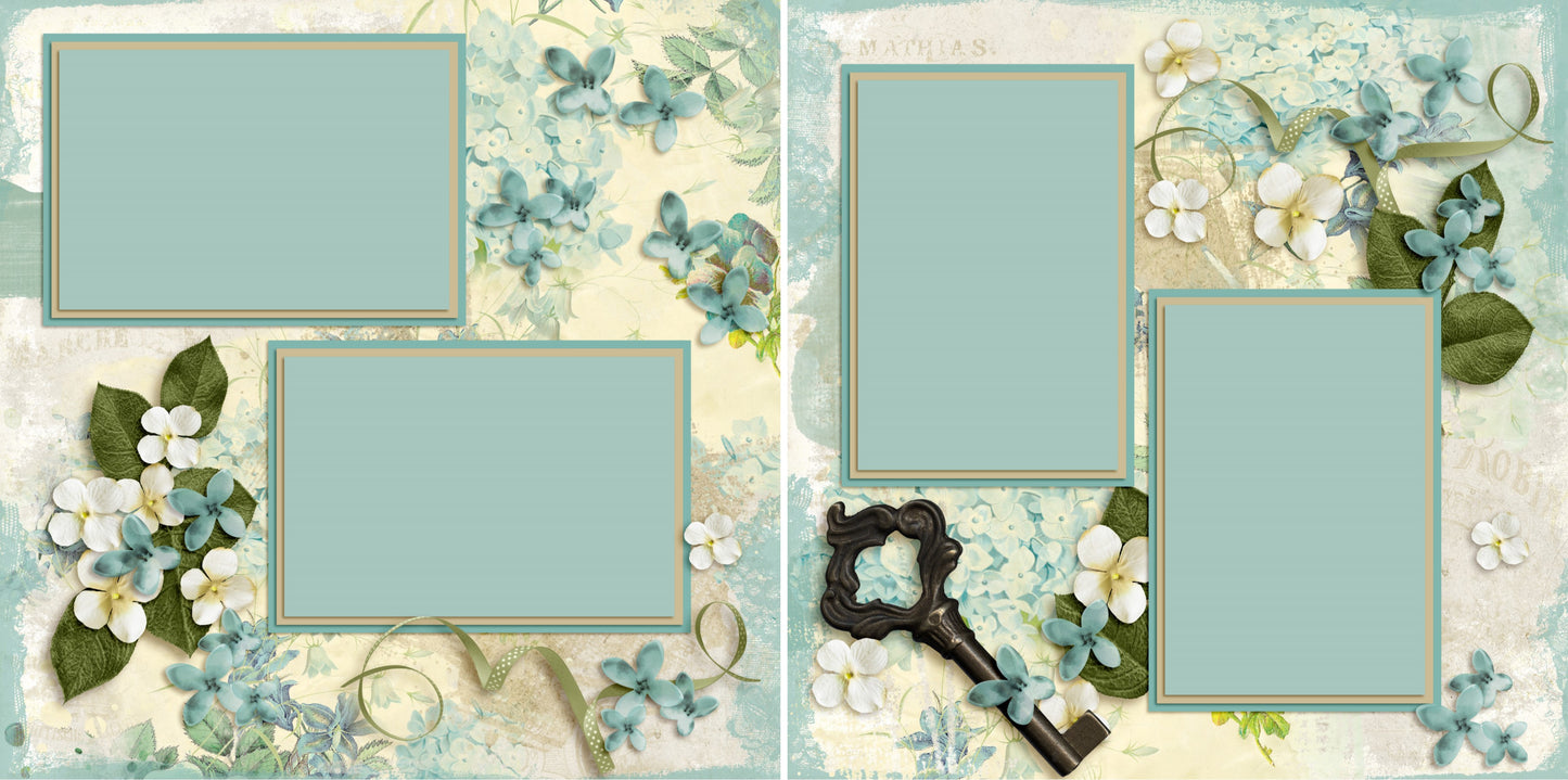 The Key - 3840 - EZscrapbooks Scrapbook Layouts Girls, Heritage