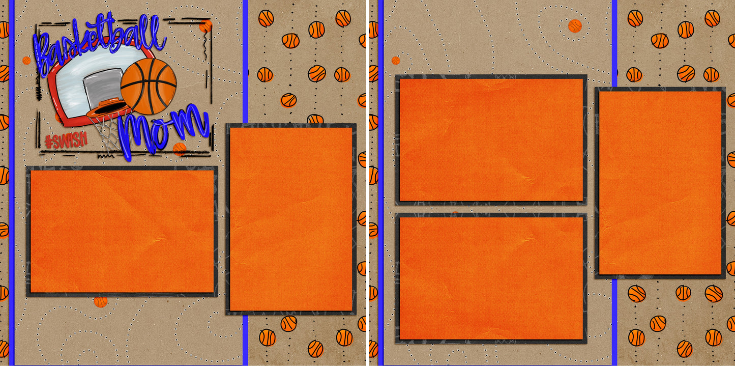 Basketball Mom - 4818 - EZscrapbooks Scrapbook Layouts basketball, Sports