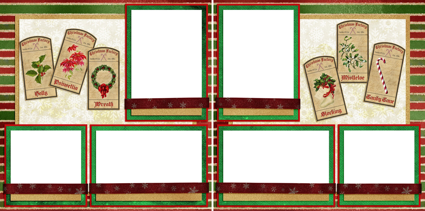 Tis the Season Tags - Digital Scrapbook Pages - INSTANT DOWNLOAD - EZscrapbooks Scrapbook Layouts Christmas