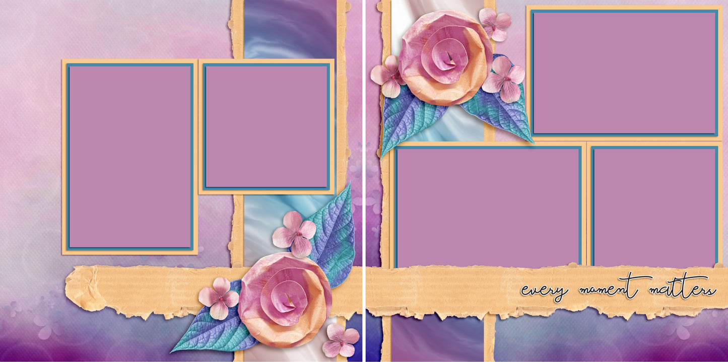 Every Moment Matters - 4138 - EZscrapbooks Scrapbook Layouts Family, Other