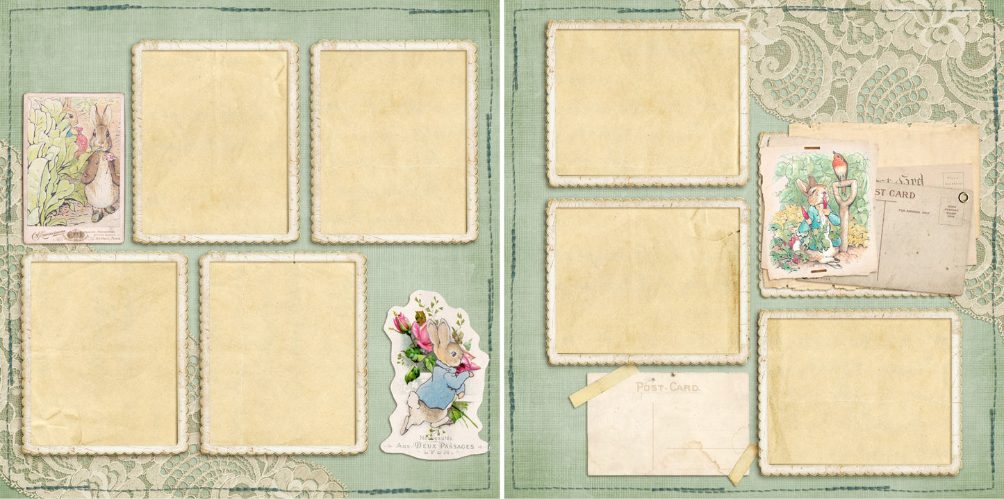 Peter Rabbit - 4630 - EZscrapbooks Scrapbook Layouts Baby - Toddler, Spring - Easter
