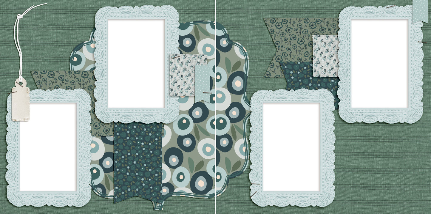 Patchwork - Digital Scrapbook Pages - INSTANT DOWNLOAD