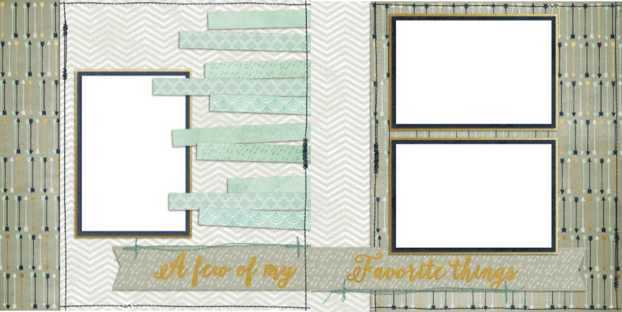 Baby Boy Favorite Things - Digital Scrapbook Pages - INSTANT DOWNLOAD - EZscrapbooks Scrapbook Layouts Baby - Toddler