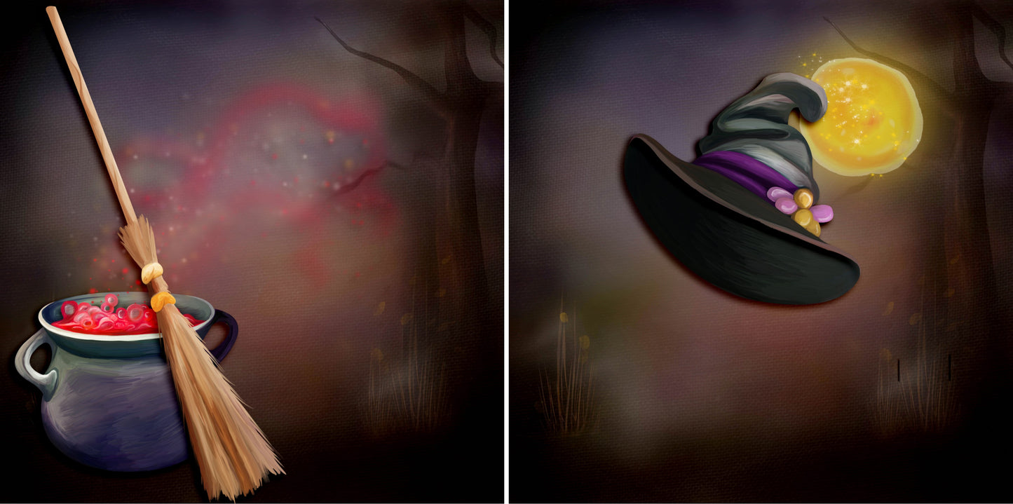 Witch Essentials NPM - 4117 - EZscrapbooks Scrapbook Layouts Halloween