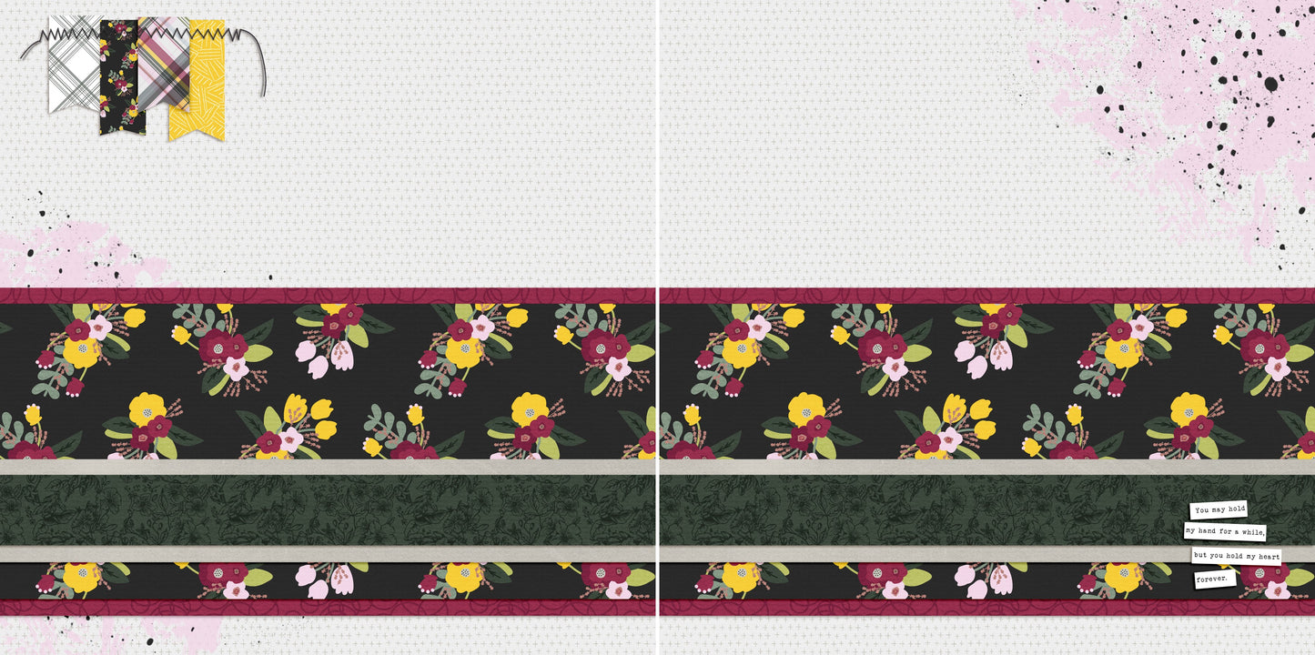 Hold My Heart NPM - 5257 - EZscrapbooks Scrapbook Layouts Girls, Other