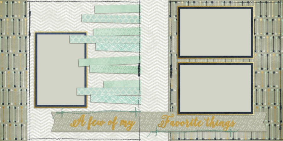 Baby Boy Favorite Things - 813 - EZscrapbooks Scrapbook Layouts Baby - Toddler, Boys