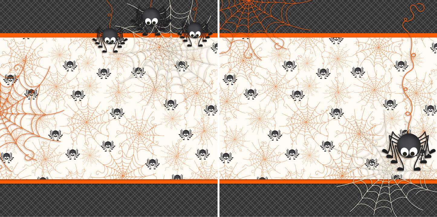 Spiders NPM - 2386 - EZscrapbooks Scrapbook Layouts Halloween