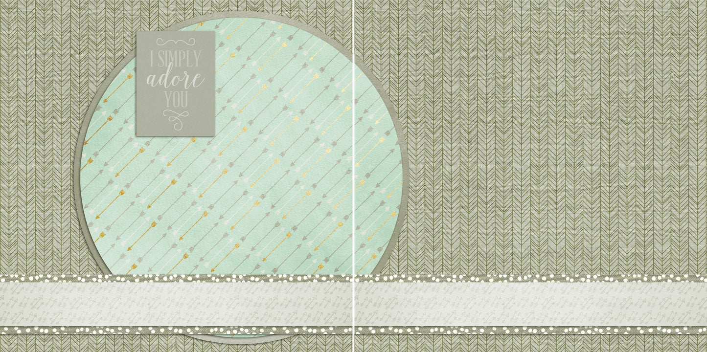 Simply Adore Boy NPM - 5095 - EZscrapbooks Scrapbook Layouts Baby, Boys, Other