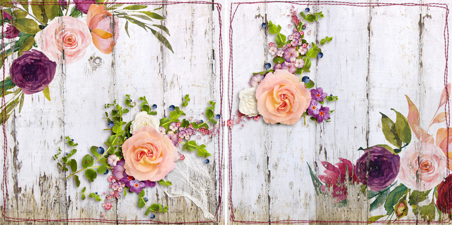 Shabby Woodsy NPM - 4141 - EZscrapbooks Scrapbook Layouts Heritage, Other