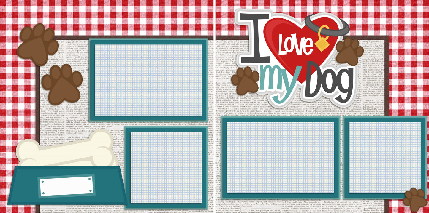 I Love My Dog - 2181 - EZscrapbooks Scrapbook Layouts dogs, Pets