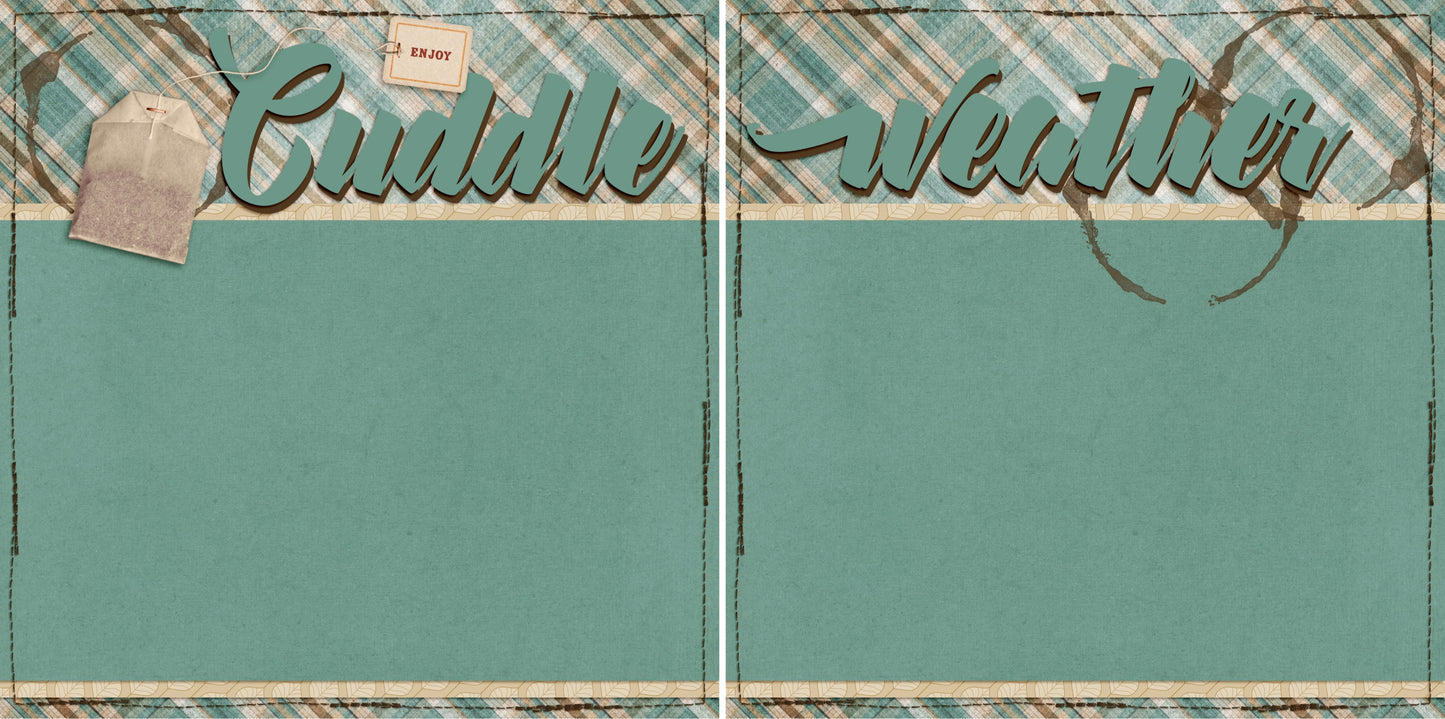 Cuddle Weather NPM - 4393 - EZscrapbooks Scrapbook Layouts Fall - Autumn, Winter