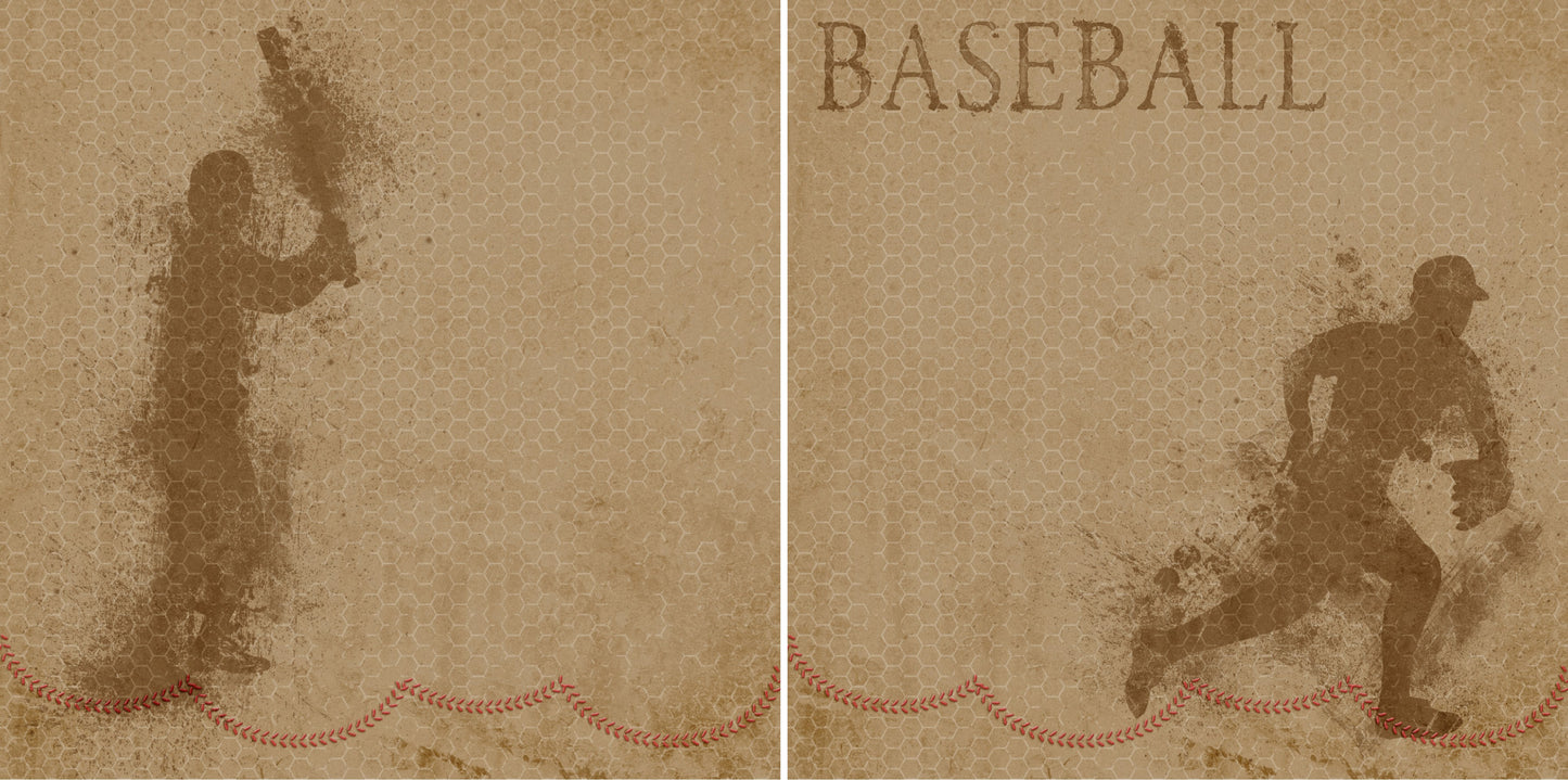 Baseball NPM - 4353 - EZscrapbooks Scrapbook Layouts baseball, Sports