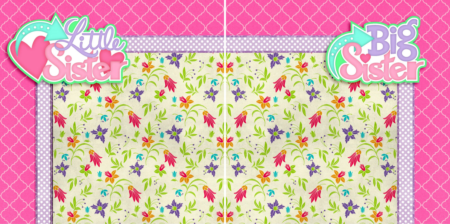 Sisters NPM - 3159 - EZscrapbooks Scrapbook Layouts Family, sister