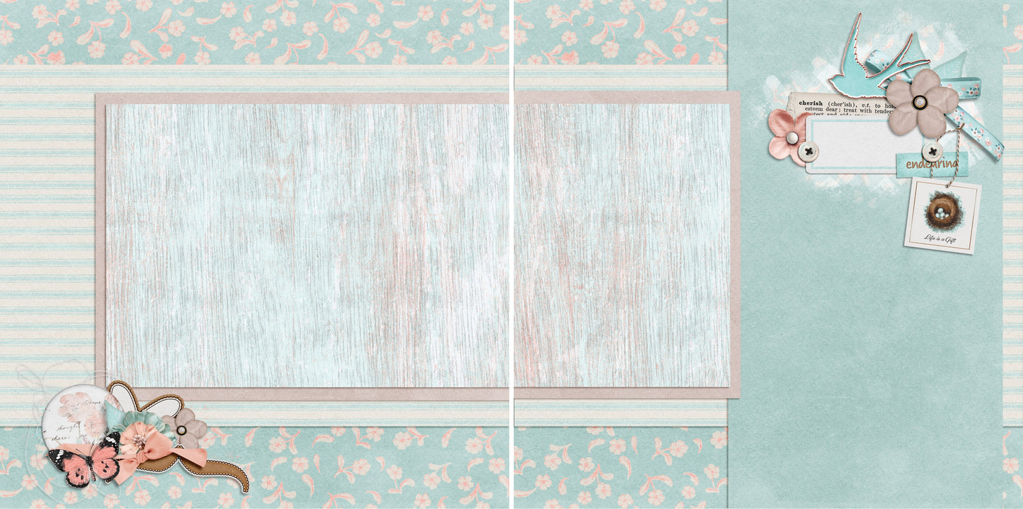 Endearing NPM - 4951 - EZscrapbooks Scrapbook Layouts Girls, Grandmother, Mother, Other