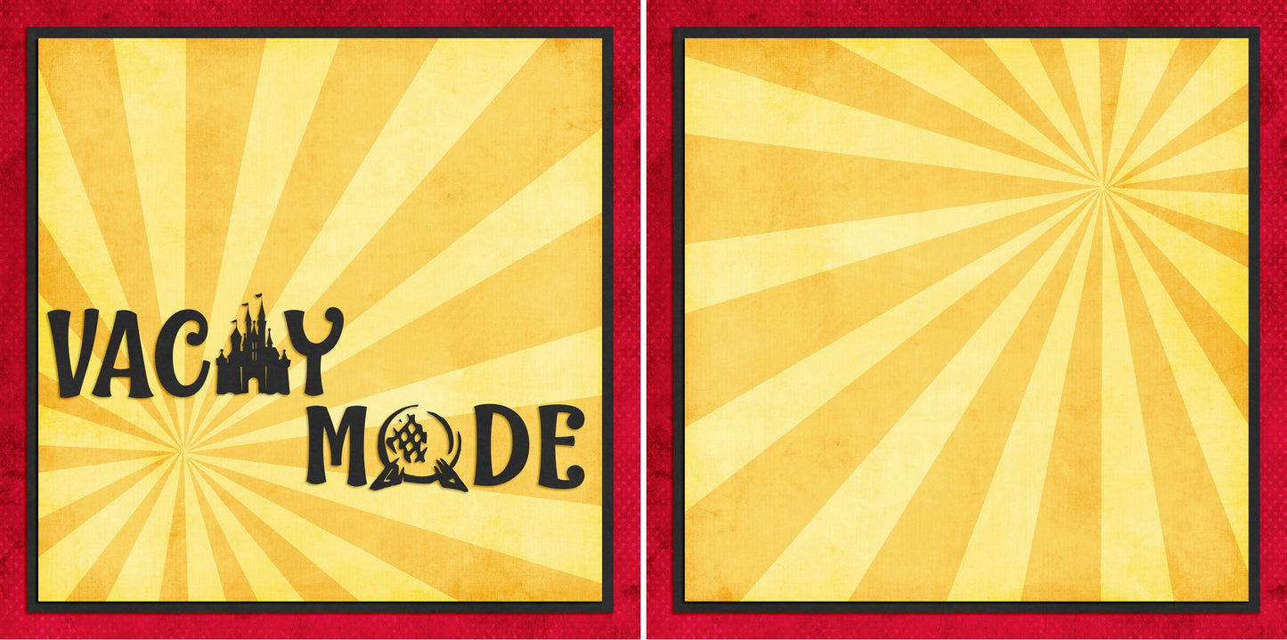 Vacay Mode NPM - 4809 - EZscrapbooks Scrapbook Layouts Disney