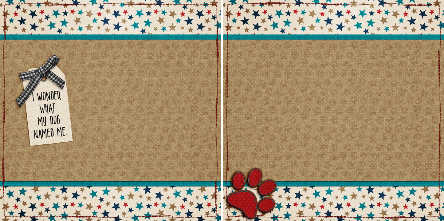 My Dog Named Me - Red NPM - 4329 - EZscrapbooks Scrapbook Layouts dogs, Pets