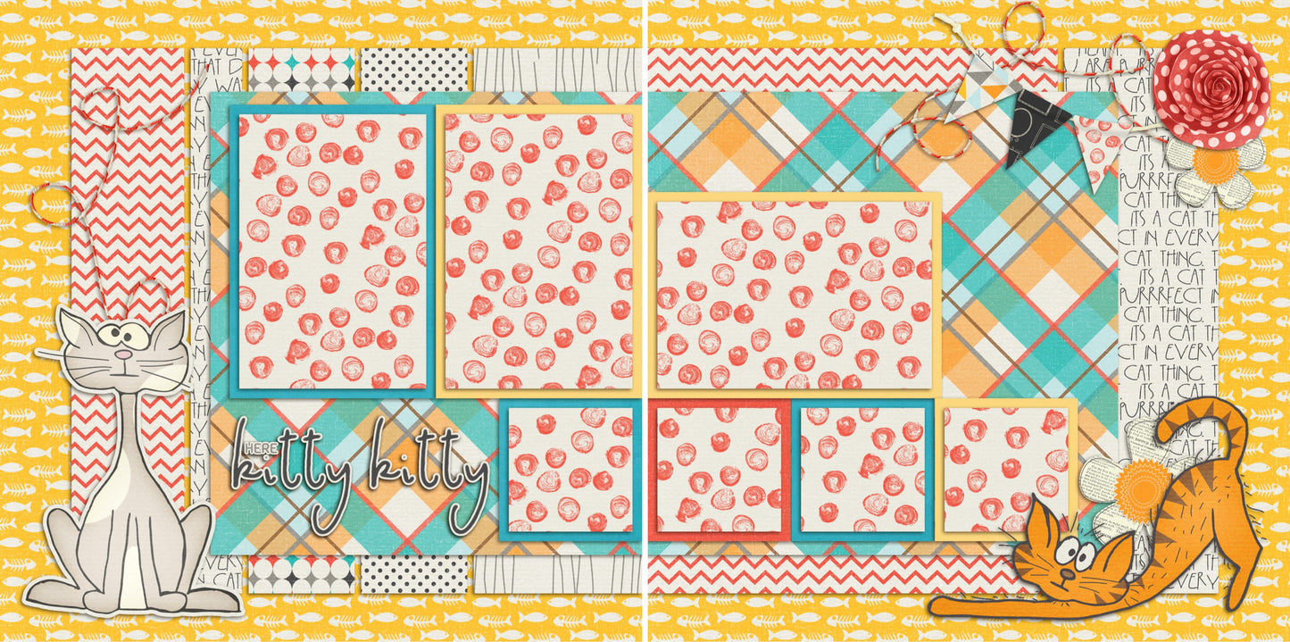 Here Kitty Kitty - 30 - EZscrapbooks Scrapbook Layouts Pets