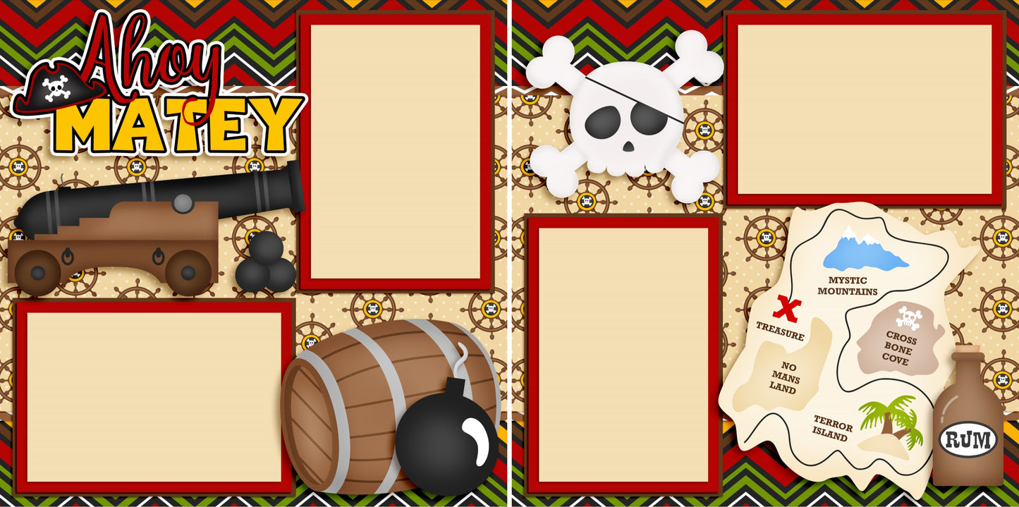 Ahoy Matey - 3784 - EZscrapbooks Scrapbook Layouts Disney