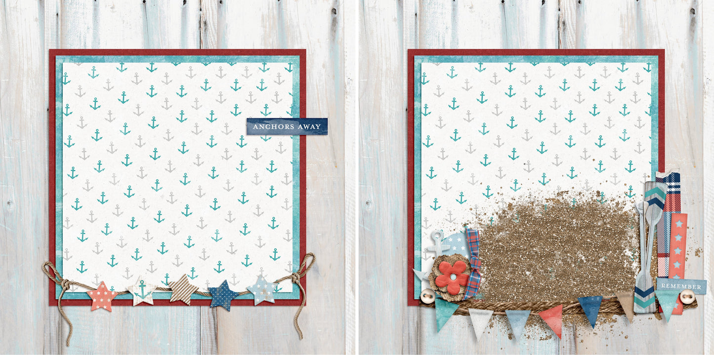 Anchors Away NPM - 4907 - EZscrapbooks Scrapbook Layouts cruise