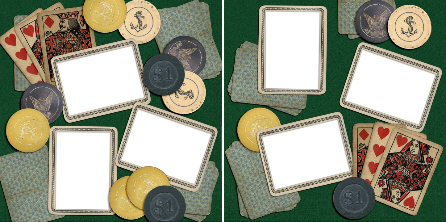 Vintage Games - Digital Scrapbook Pages - INSTANT DOWNLOAD - 2019 - EZscrapbooks Scrapbook Layouts Grandfather, Heritage