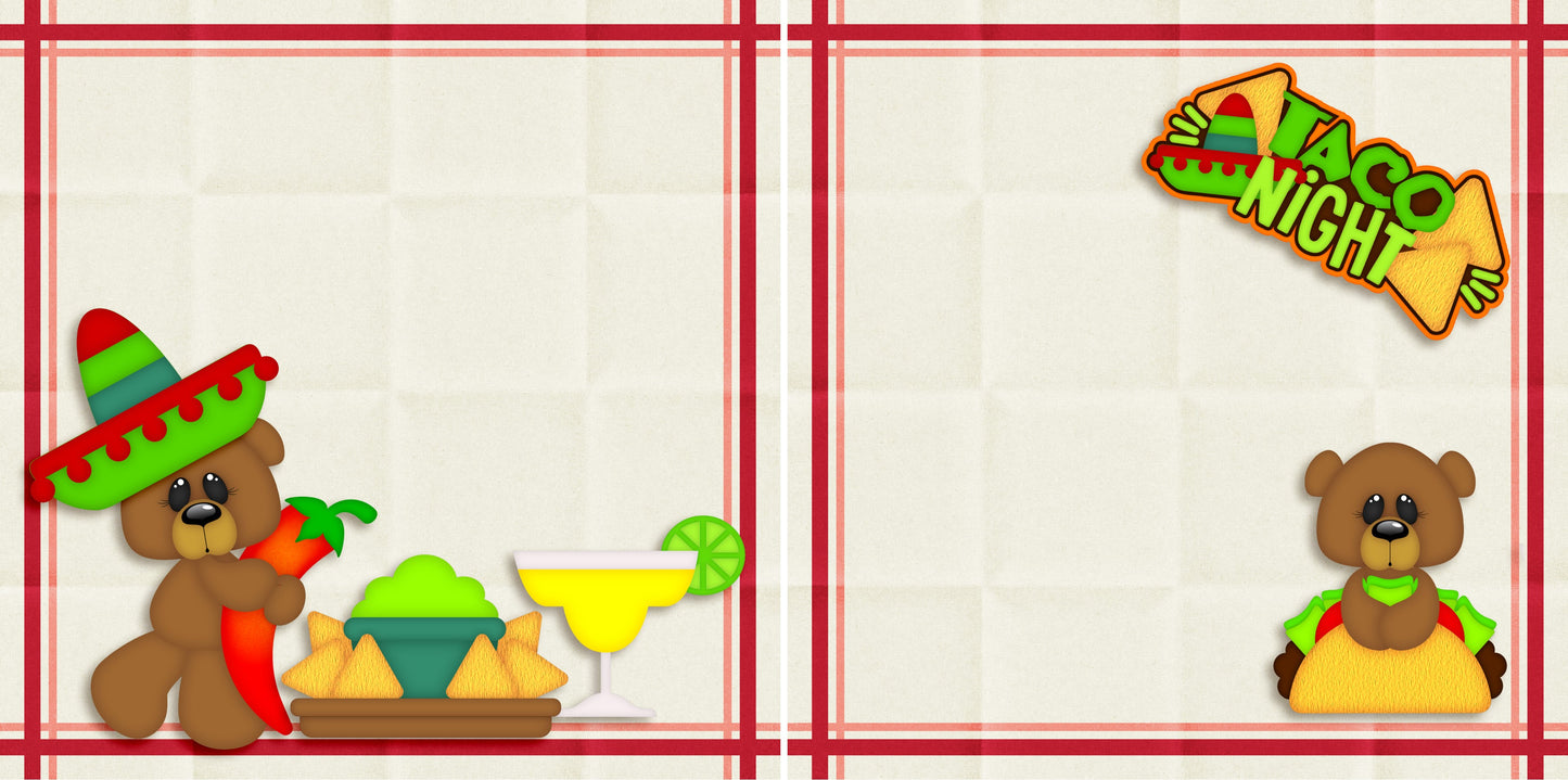 Taco Night NPM - 4771 - EZscrapbooks Scrapbook Layouts Foods, Other