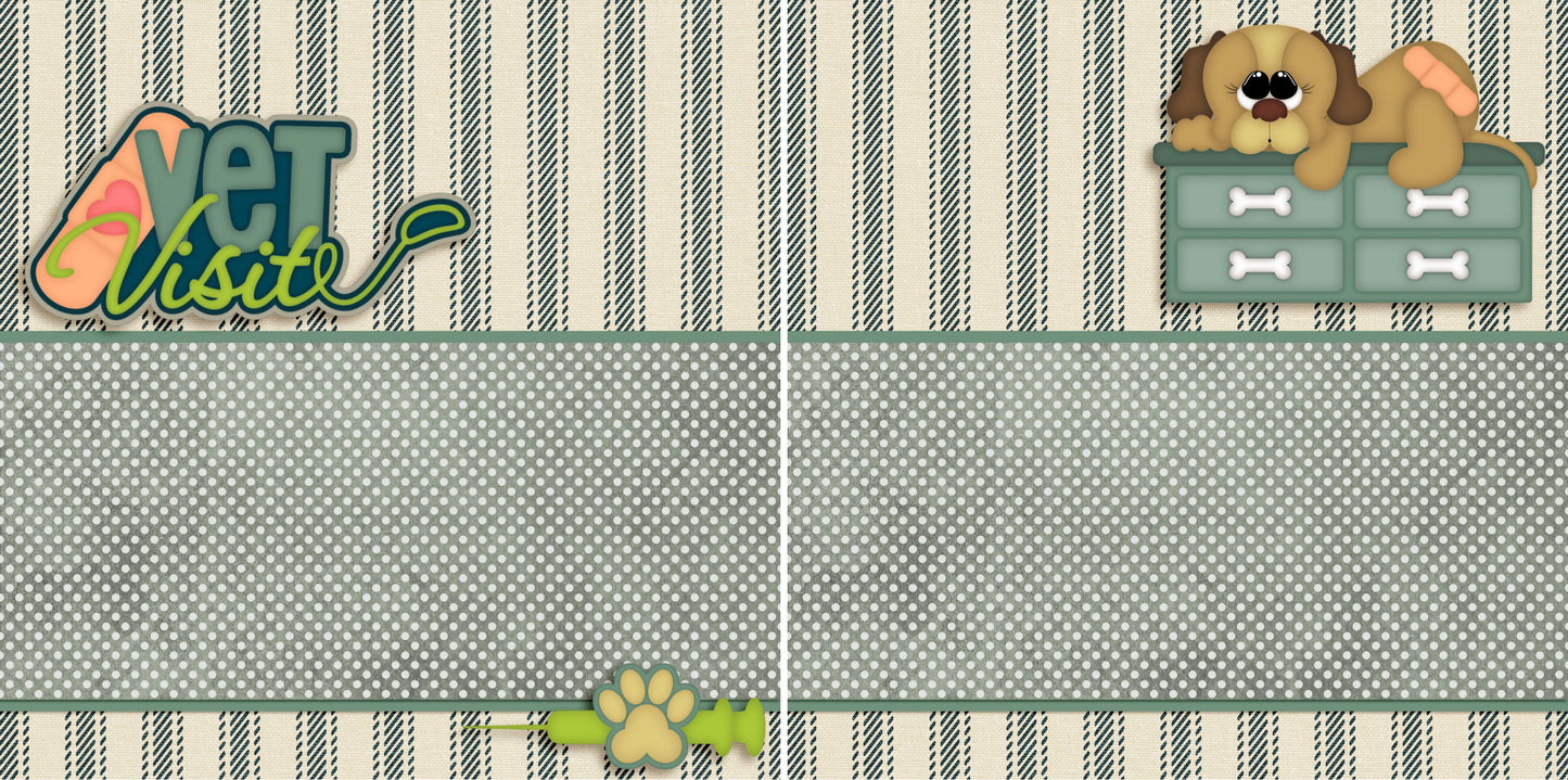 Vet Visit Dog NPM - 3459 - EZscrapbooks Scrapbook Layouts dogs, Pets