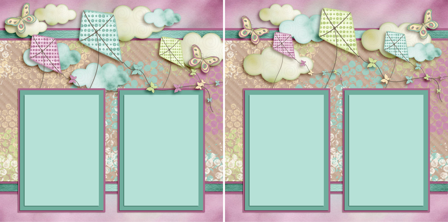 Drift Away - 2941 - EZscrapbooks Scrapbook Layouts Spring - Easter