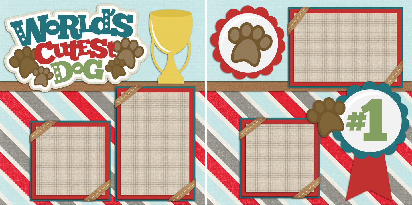 World's Cutest Dog - 2180 - EZscrapbooks Scrapbook Layouts Pets