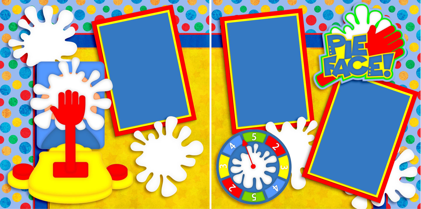 Pie Face - 3152 - EZscrapbooks Scrapbook Layouts Games - Technology, Kids