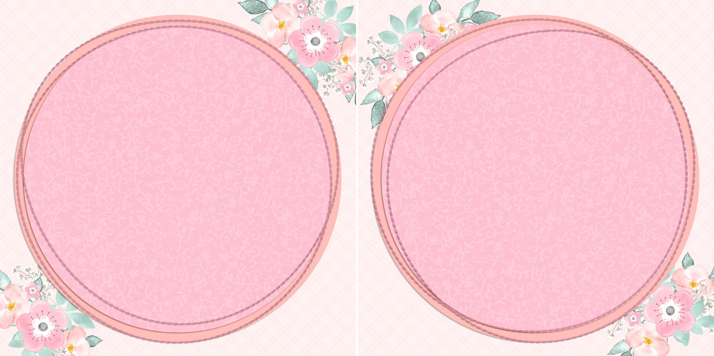 Sweet Baby Girl EZ Quick Pages - Digital Bundle - 10 Digital Scrapbook Pages - INSTANT DOWNLOAD