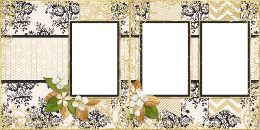 The Wedding - Eight - Digital Scrapbook Pages - INSTANT DOWNLOAD - EZscrapbooks Scrapbook Layouts Wedding