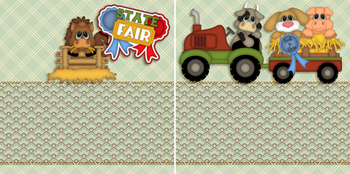 State Fair NPM - 3765 - EZscrapbooks Scrapbook Layouts Farm - Garden