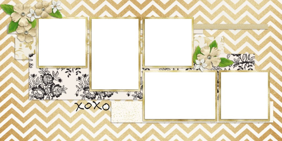 The Wedding - Eleven - Digital Scrapbook Pages - INSTANT DOWNLOAD - EZscrapbooks Scrapbook Layouts Wedding