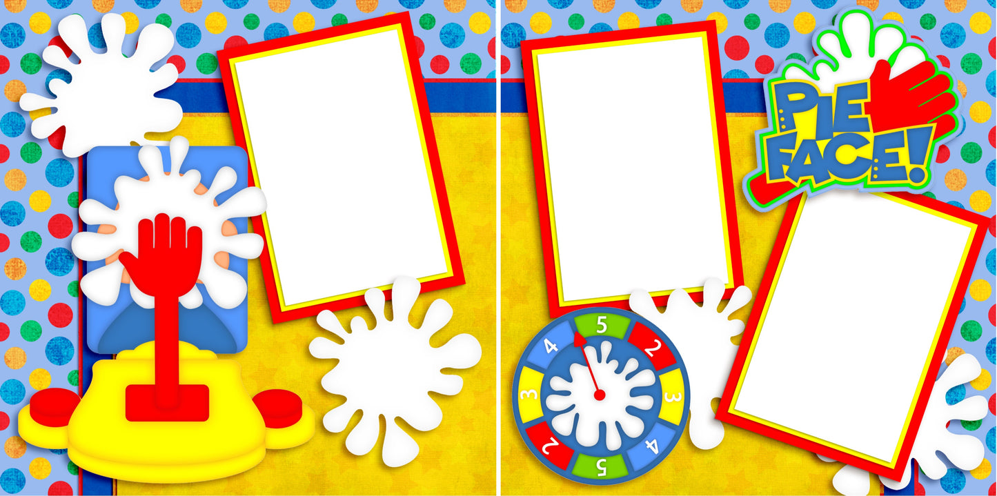 Pie Face - Digital Scrapbook Pages - INSTANT DOWNLOAD - EZscrapbooks Scrapbook Layouts Games - Technology